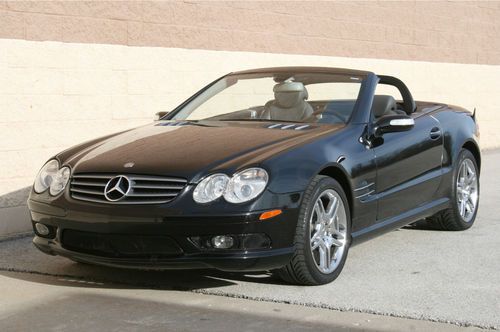 Sl500 amg sports package comfort package keyless go xenons sat radio black/charc