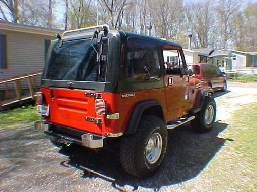 1990 base model yj, auto,4.2,  2" lift outstanding stainless