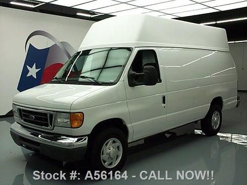 2007 ford e-350 ext cargo van diesel high roof only 53k texas direct auto
