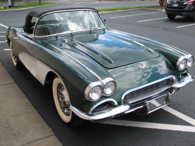 1961 corvette convertible, 327, 3-speed manual, needs paint, runs &amp; drives good