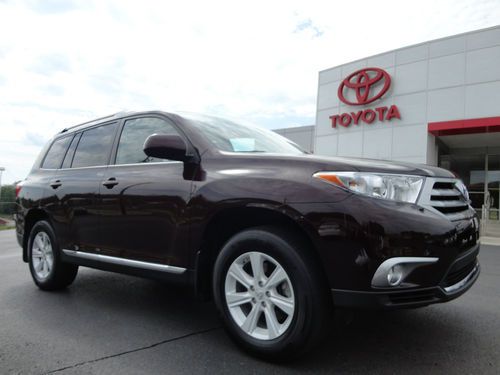 2012 highlander se 4wd heated leather sunroof 4x4 12k toyota certified video awd