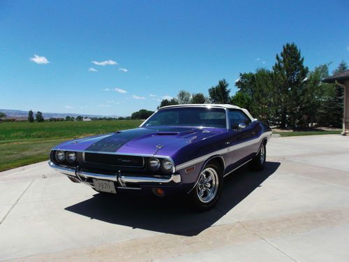 1970 r/t convertible plum crazy numbers match!