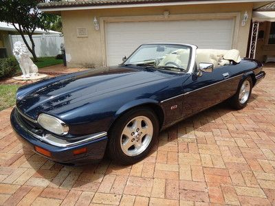 Florida 95 jaguar xjs convertible gorgeous 74k miles 4.0l 6-cyl blue/cream lqqk