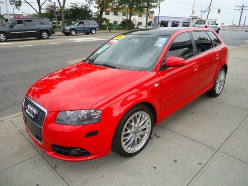 2006 audi a3 quattro s-line incredible car 71k miles leather sunroof red hot!!!!