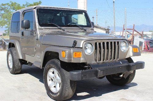 2005 jeep wrangler x damaged rebuilder priced to sell wont last export welcome!!
