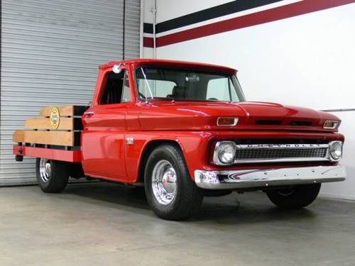 1966 chevy c10 custom classic (red truck)