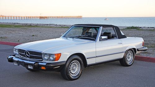 1980 mercedes 450sl: 34,000 original miles, both tops, gorgeous 2 owner example