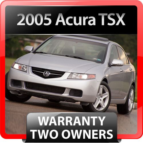 2005 acura tsx - warranty, xenon, sunroof, 17" tl rims, 6cd, xm, heated seats
