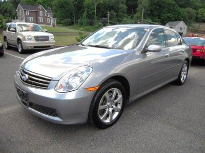 2006 infinity g35x, auto, 3.5l v6, awd, vdc, leather, kenwood stereo, silver