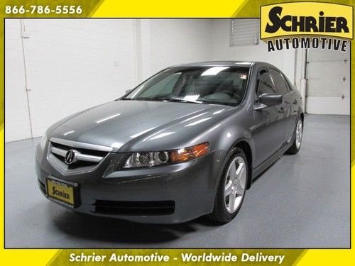 2006 acura tl gray xm fwd sunroof heated leather 6 disc