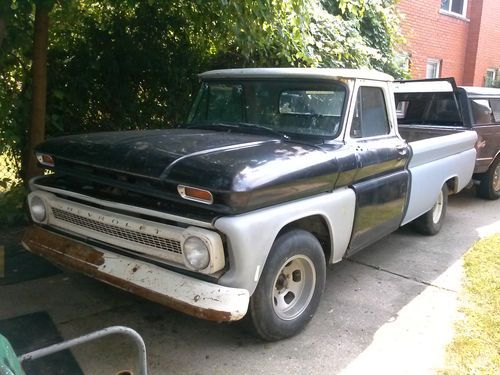 1966 chevrolet pickup 8 foot smooth side 2wd big block engine turbo 400 trans
