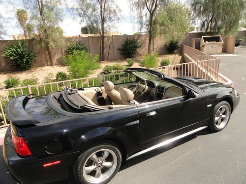 2003 ford mustang premium gt convertible 2-dr 4.6l *40yr anniversary *black 101k