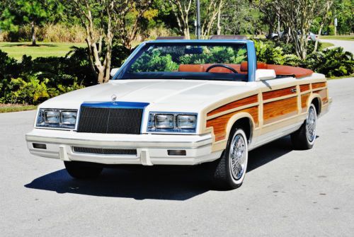 Immaculate 15,624 miles 83 chrysler lebaron town@counrty convertible mark cross