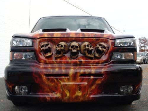 2003 chevrolet 3500 dually pickup, skull truck, custom