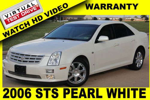 2006 cadillac sts v6,pearl white,clean tx title,watch hd video