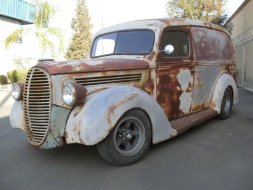 1939 ford panel truck hot rod with great patina, custom or kustom