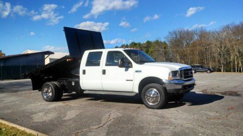 2004 ford f-450 crew cab dually diesel with 10 ft. rugby dump bed 6.0