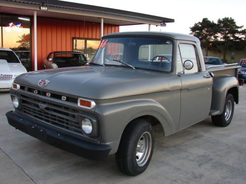 1966 ford short bed stepside v8-auto (small project) steel body