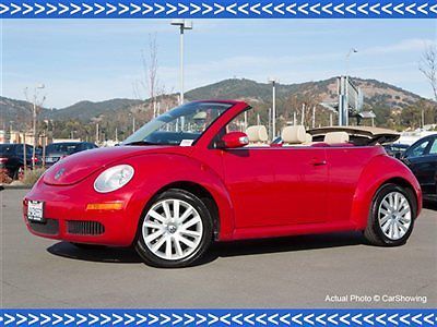 2008 vw new beetle convertible: offered by mercedes dealership, exceptional cond