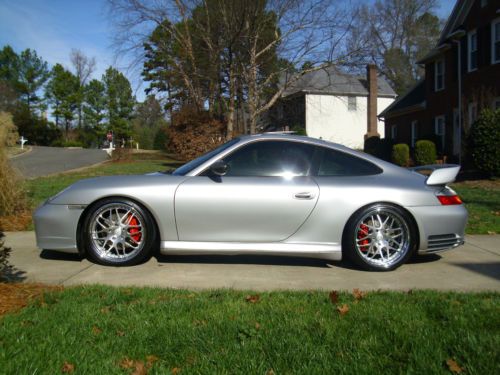 2003 porsche 911 c4s hre wheels fabspeed exhaust brilliant silver