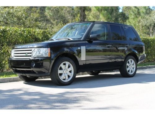 2008 land rover range rover hse automatic 4-door suv- clean car fax