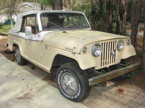 1967 jeep jeepster commander convertable very rare barn find!!
