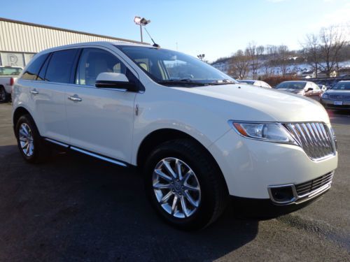 Certified 2012 mkx v6 awd rear camera heated cooled leather video 1 owner carfax