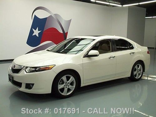 2009 acura tsx tech leather sunroof nav rear cam 56k mi texas direct auto