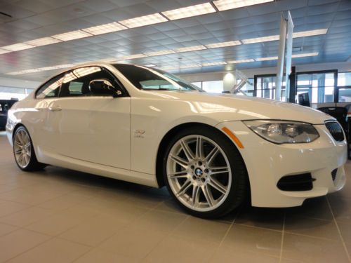 Bmw 335is coupe double-clutch alpine white black leather warranty m package