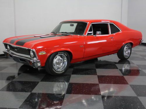Great looking 72 nova, racing stripes, ss badges, 350ci, excellent stance