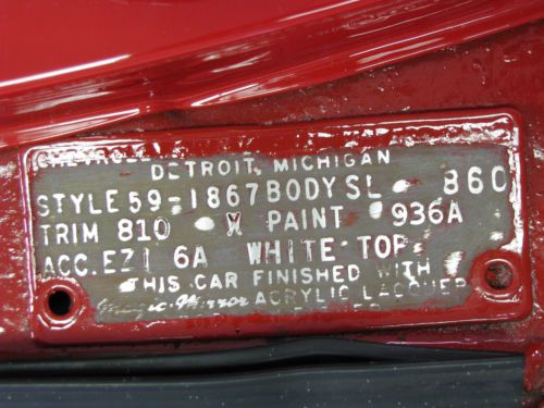 1959 chevrolet impala convertible 348 ci. tri power