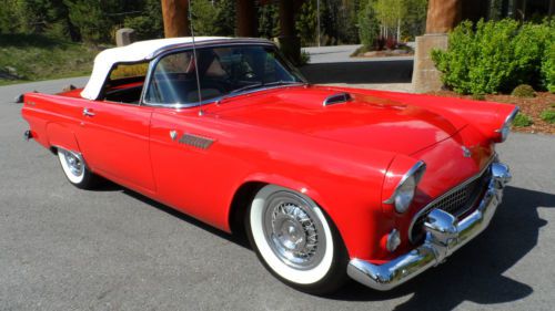 1955 ford thunderbird 292 v8, two tops, power steering, power windows and seats