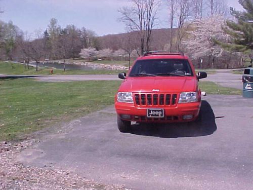1999 jeep cherokee limited red with sunroof rebuilt motor