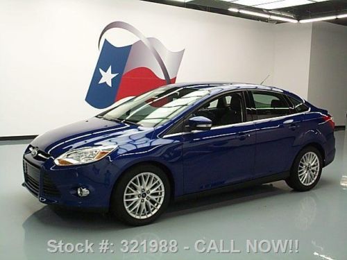 2012 ford focus sel auto htd leather alloy wheels 32k texas direct auto