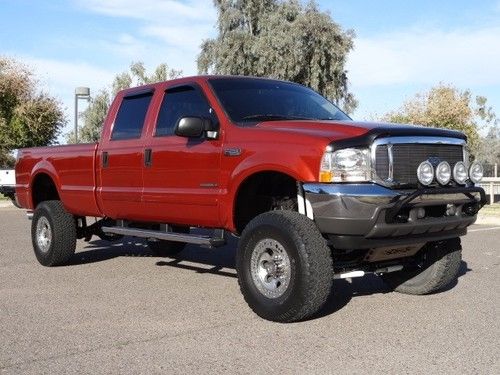 ***no reserve*** 2001 f250 4x4 xlt crew cab 7.3 litre powerstroke diesel lifted!