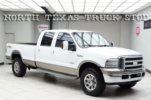 2005 ford f350 diesel 4x4 srw long bed king ranch quad captains chairs sunroof