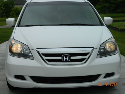 No reserve 2006 odyssey ex-l, white, tan leather, 8th seat