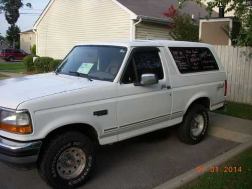 Ford Bronco XLT, white, good condition, US $4,895.00, image 1