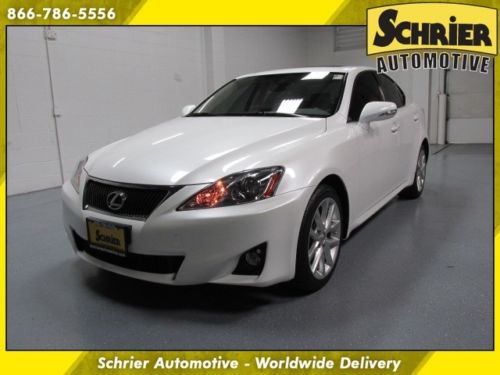 11 lexus is 250 awd white keyless entry and go sunroof dual climate 6 disc