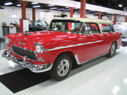 1955 chevrolet bel air nomad wagon 350 v8 gm 200-4r automatic  air condition