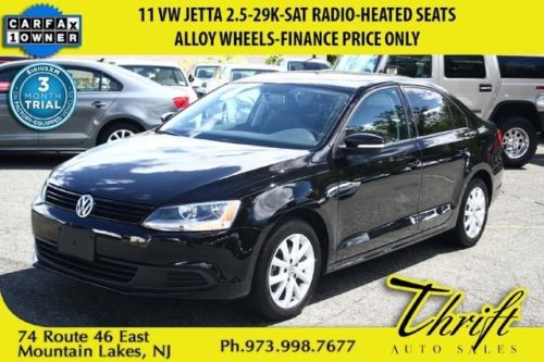 11 vw jetta 2.5-29k-sat radio-heated seats-alloy wheels-finance price only