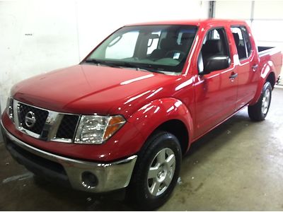 2007 nissan frontier crew cab red very affordable highway miles low reserve