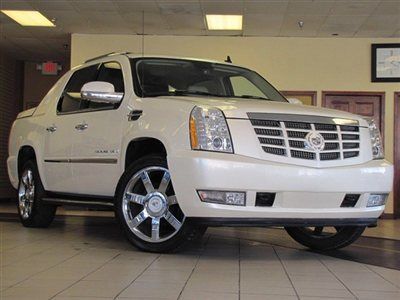 2007 escalade ext awd white/tan lthr navigation bakup cam 1-owner pdc loaded wow