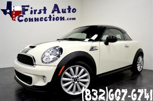 2012 mini cooper s coupe loaded leather power automatic heated free shipping!!