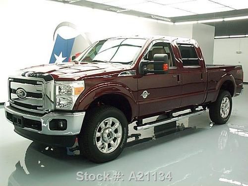 2012 ford f-350 lariat crew diesel 4x4 fx4 leather 3k texas direct auto