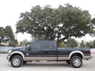 F350 lariat heated &amp; cooled leather sunroof rev cam nav sync diesel 4x4 fx4!