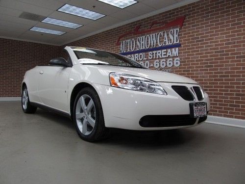2007 pontiac g6 gt v6 convertible leather seats white low miles