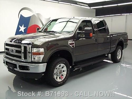 2008 ford f-250 lariat crew diesel 4x4 htd leather 47k texas direct auto