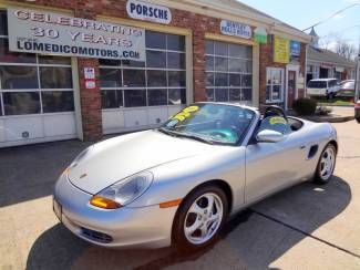 2000 silver black leather interior convertible 63129 miles 5 speed manual v6