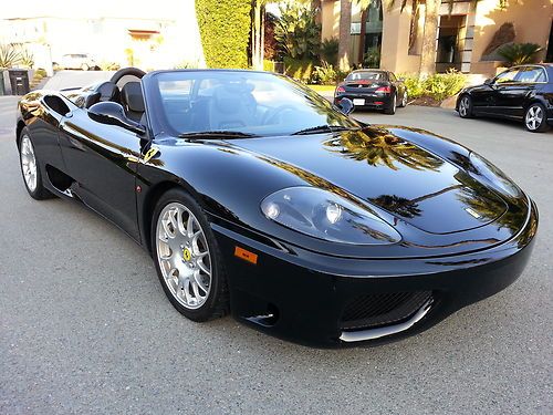 Ferrari 360 spider back on black like new